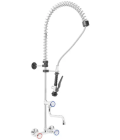 Robinet douchette 2 trous - Flexible de 1000 mm - Bec de 220 mm - Manettes rondes