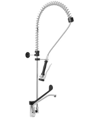 Robinet douchette monotrou - Flexible de 1000 mm - Bec de 255 mm - Levier médical