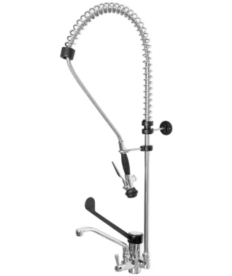 Mitigeur de cuisine avec douchette - Laiton chromé