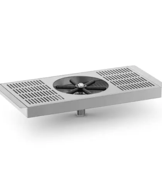 Rince verre - avec égouttoir - 35 x 16 x 6,5 cm - Royal Catering