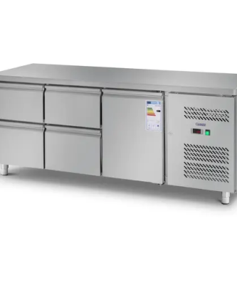 Table réfrigérée - 403 L - 1 porte - 4 tiroirs