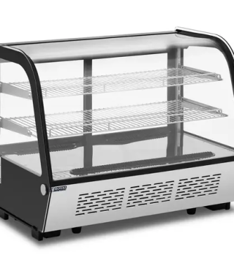 Vitrine réfrigérée - 160 l - Royal Catering - 3 niveaux - Acier inoxydable
