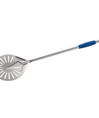 Pelle à pizza - Ø23 cm - Tête perforée - Manche : 75 cm - Acier inoxydable