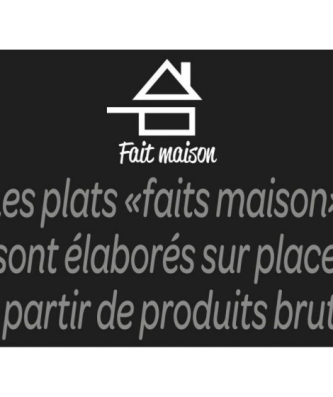 Pancarte "fait maison" 20 x 15 cm - à l'unité