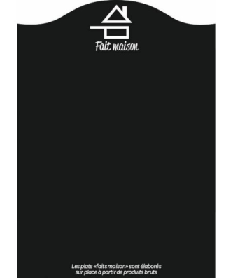 Panneau ardoise "Fait maison" 70 x 50 cm - à l'unité