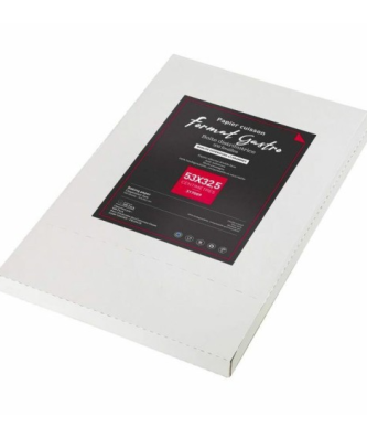 Papier cuisson silicone 2 faces 41 g/m² format 53 x 32,5 cm - par 500