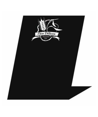 Petit chevalet noir pour boulangerie 7 x 5 cm - par 10