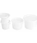 Pot à crème plastique blanc 250 ml - par 100