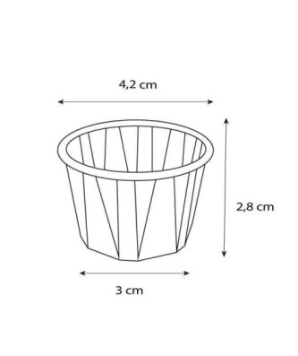 Pot papier plissé ingraissable 30 ml - par 250