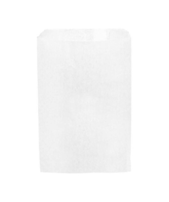 Sachet croissants papier kraft blanc 14 + 7 x 27 cm (n°104) - par 1000