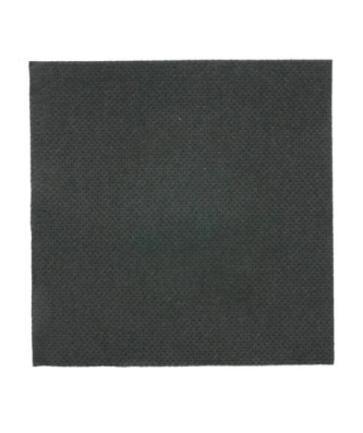 Serviette cocktail double point ouate noire 20 x 20 cm - par 100
