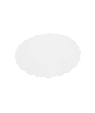 Support rond festonné blanc Ø 13 cm - par 250
