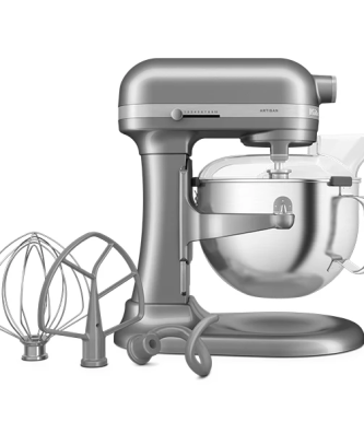 Robot pâtissier multifonction Artisan à bol relevable 5,6 L gris argent 5KSM60SPXECU Kitchenaid
