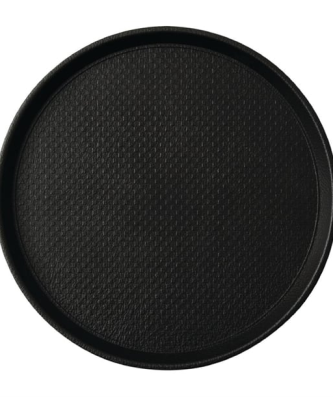 Plateau antidérapant Roltex Blackline rond 310mm noir