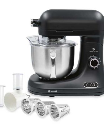 Lot robot pâtissier 5 L avec balance intégrée et kit tranchoir et râpes