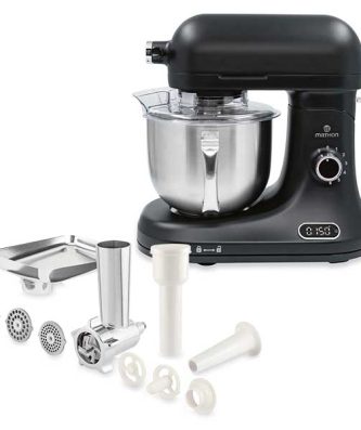 Lot robot pâtissier 5 L avec balance intégrée et kit hachoir à viande