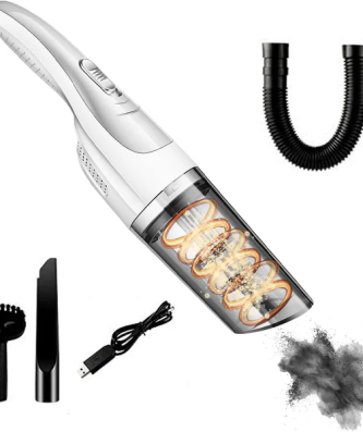 Aspirateur de table sans fil rechargeable 13000PA gris blanc Vendos85