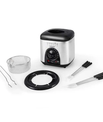 Friteuse électrique 2en1 avec service à fondue LITTLE FRY - Reconditionné Kitchencook