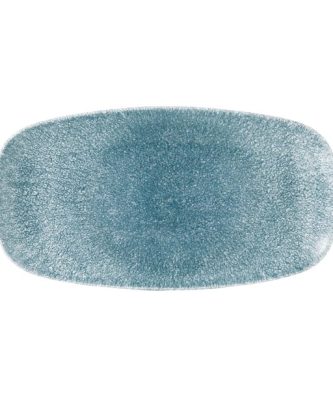 Assiettes oblongues Churchill Studio Prints Raku Oblong Topaz Blue 298mm (Lot de 12)
