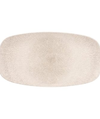 Assiettes oblongues Churchill Studio Prints Raku Agate Grey 355mm (Lot de 6)