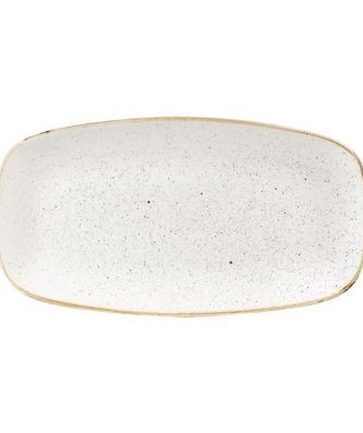 Assiettes oblongues Churchill Stonecast Barley White 189 x 355mm (Lot de 6)