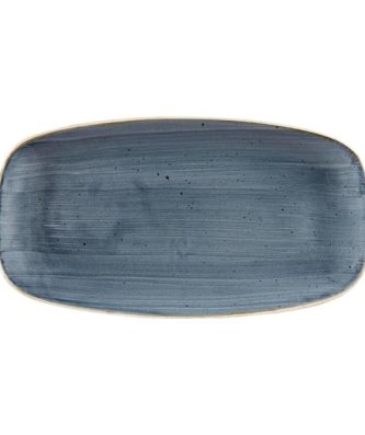 Assiettes oblongues Churchill Stonecast Blueberry 189 x 355mm (Lot de 6)
