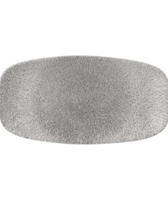Assiettes oblongues Churchill Raku Jasper Grey 298x152mm (Lot de 12)