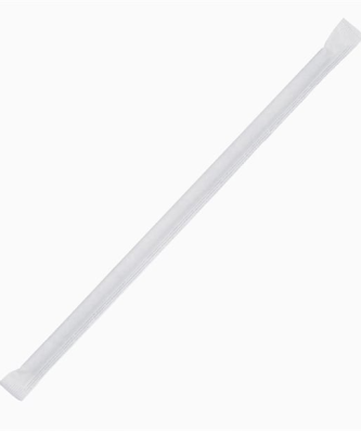 Pailles compostables en papier emballées individuellement Fiesta Compostable noires (lot de 250)