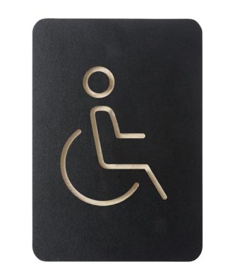 Plaque signalétique noire Europel PMR