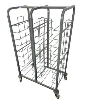 Chariot de débarrassage en acier 20 plateaux Craven