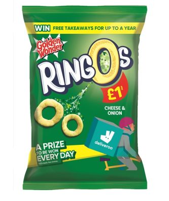 Golden Wonder Ringos Cheese & Onion 40g 18 Pack £1