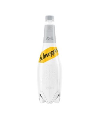 Schweppes Soda Water 1 Litre (6 Pack)