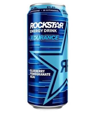 Rockstar Energy Xdurance Blueberry Pomegranate Acai 200mg Caff £1.29 500ml