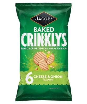 MINI CHEDDARS CRINKLY CHEESE & ONION (12 x 6 PACK)