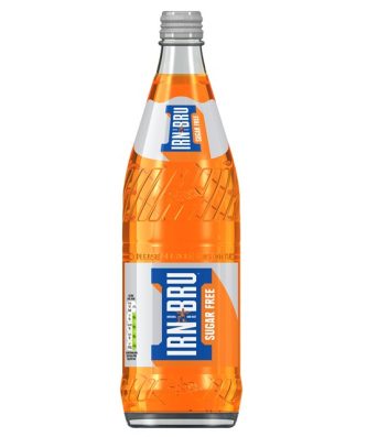 Barrs Sugar Free Irn Bru Glass Bottles 750ml (12 Pack)