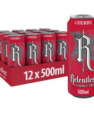 Relentless Energy Drink Cherry 500ml £1.19 (12 Pack)