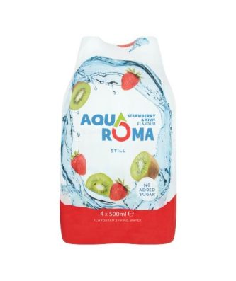 AQUAROMA STRAWBERRY & KIWI FLAVOURED WATER SPORTS CAP 500ml (6 x 4 PACK)