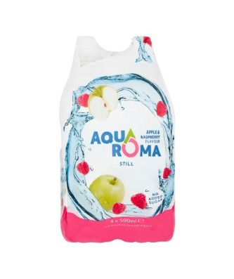 Aquaroma Apple & Raspberry Water Sports Cap 500ml (6 x 4 Pack)