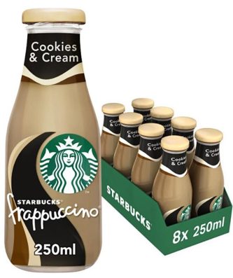 STARBUCKS FRAPPUCCINO COOKIES & CREAM GLASS 250ml (8 Pack)