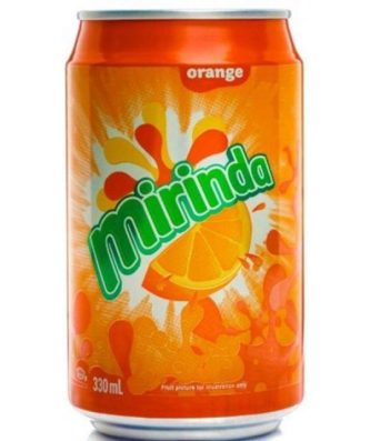Miranda Orange Cans Imported from Europe Full Sugar 330ml 24 Pack