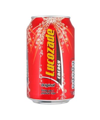 LUCOZADE ENERGY DRINK ORIGINAL 330ml CANS (24 PACK)
