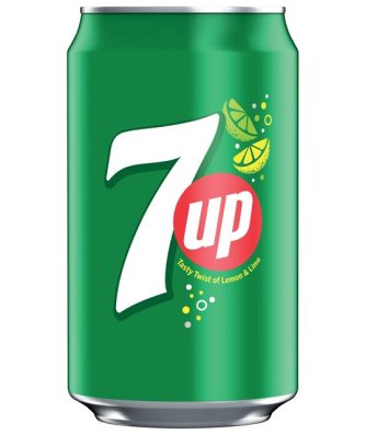 7UP SPARKLING LEMON & LIME FLAVOURED DRINK CANS 330ml (24 PACK)