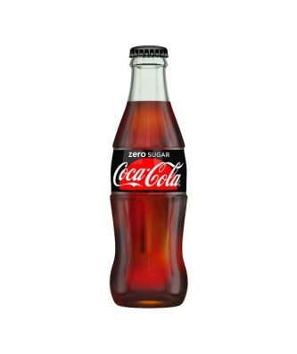 Coca Cola Zero Sugar Glass Bottles 330ml (24 Pack)