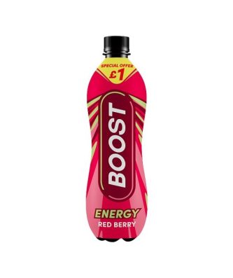 Boost Energy Drink Red Berry 500ml £1 12 Pack