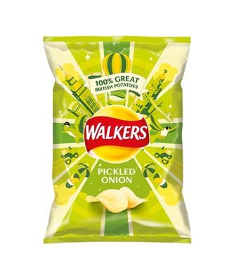 WALKERS PICKLED ONION 32.5g Bags (32 PACK)