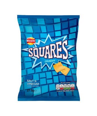 SQUARES SALT & VINEGAR 27.5g (32 PACK)