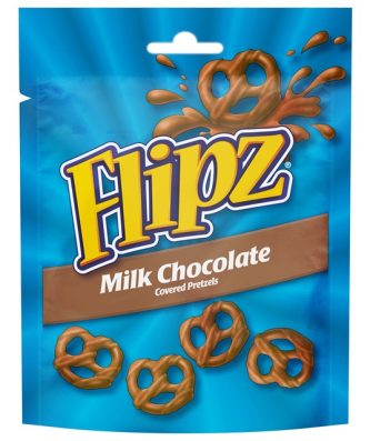 FLIPZ MILK CHOCOLATE PRETZELS 90g (6 PACK)