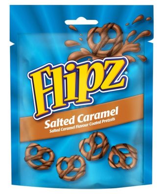 Flipz Salted Caramel Pretzels 90g 6 Pack