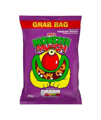 Monster Munch Grab Bag Pickled Onion 40g 35 Pack