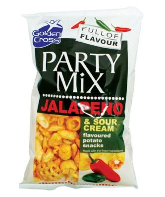 GOLDEN CROSS PARTY MIX JALEPENO & SOUR CREAM 125g (12 PACK)